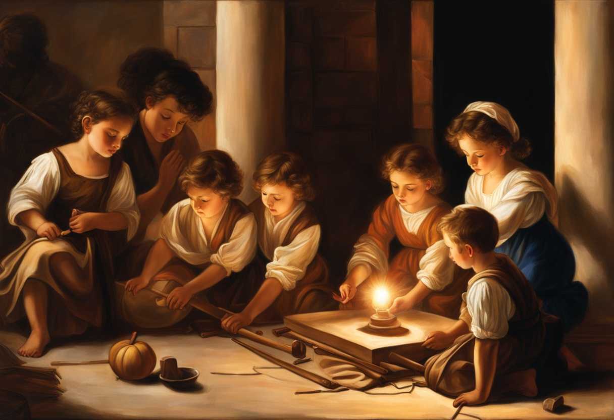 Children-of-Israel-building-a-house-at-sunset-determined-faces-divine-guidance-creating-a-lasting_lkda