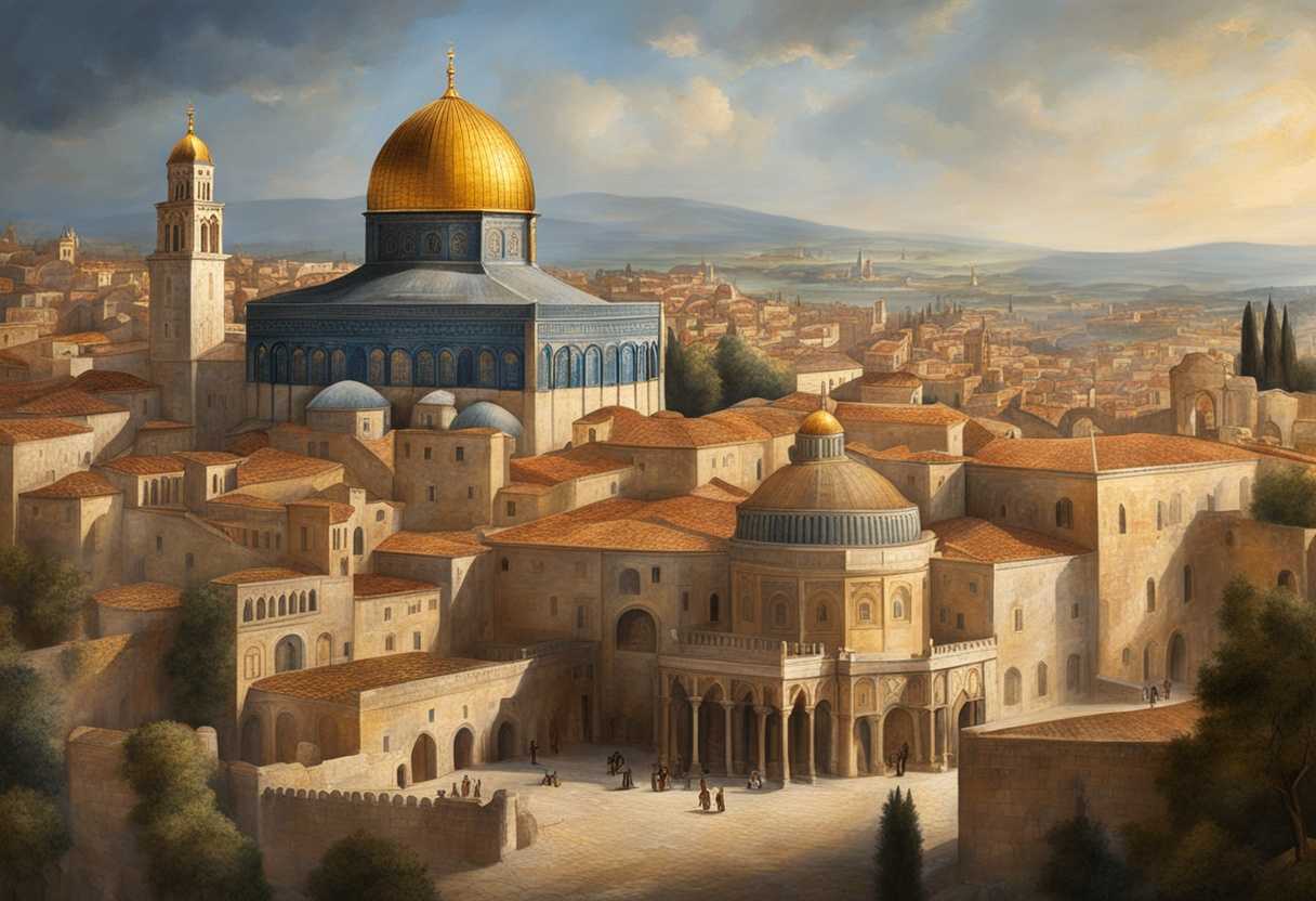 A-grand-and-ancient-cityscape-showcasing-the-rich-history-and-architectural-beauty-of-Jerusalem_vddx
