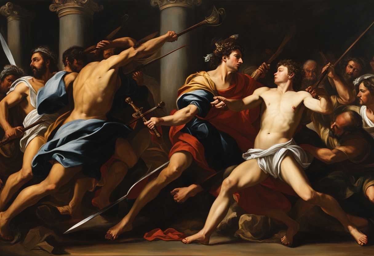 Epic-showdown-between-David-and-the-Philistine-intense-battle-of-agility-versus-strength_usdf
