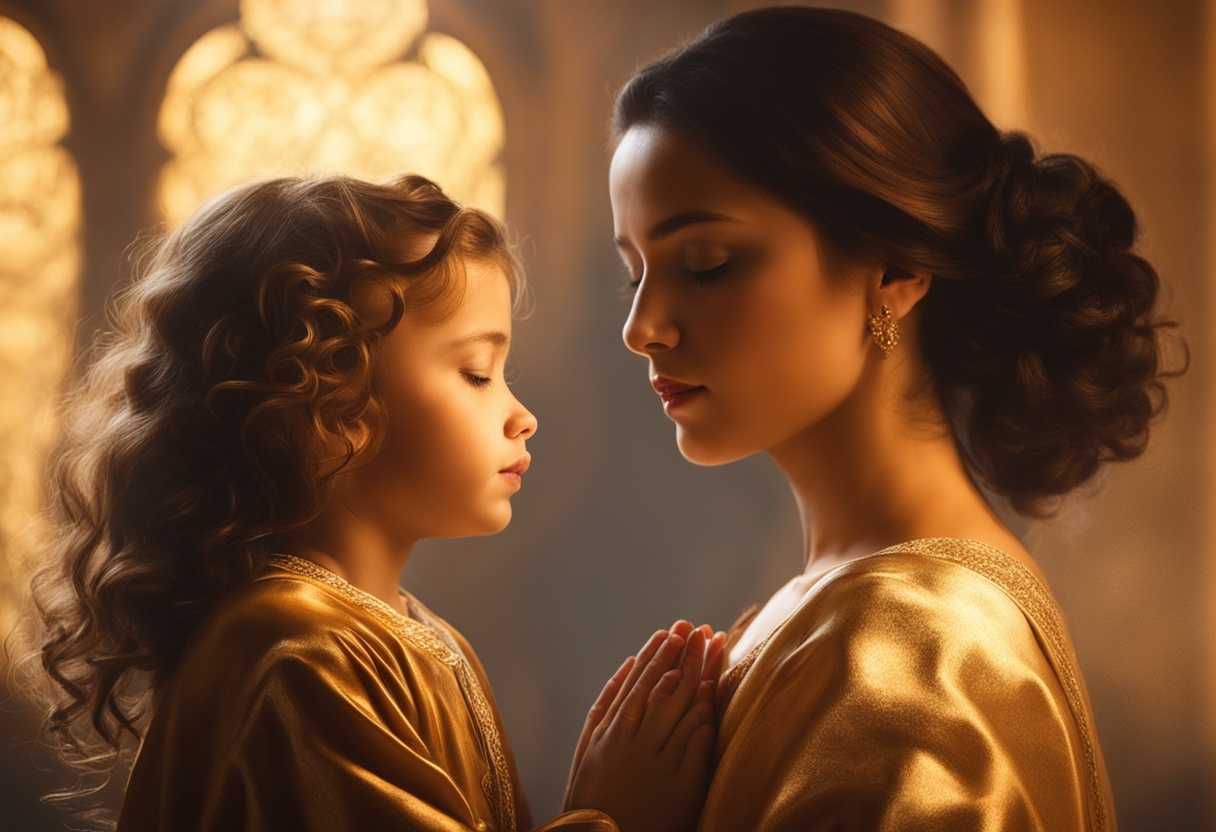 A-child-and-adult-praying-together-in-a-warm-golden-light-sharing-a-cherished-moment_muzy