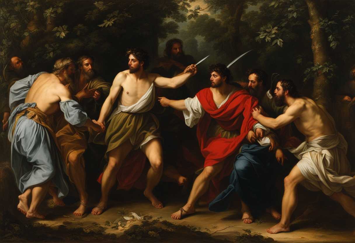 David-Saul-Doeg-Ahimelech-and-Abiathar-face-off-in-a-tense-forest-confrontation_sslk