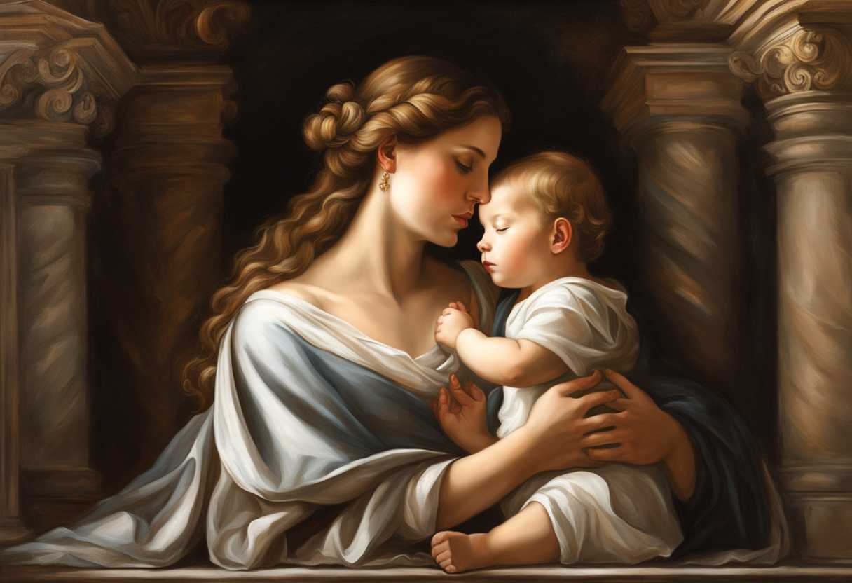 Mother-and-son-share-a-tender-moment-in-a-sacred-place-their-bond-transcending-time_wqks