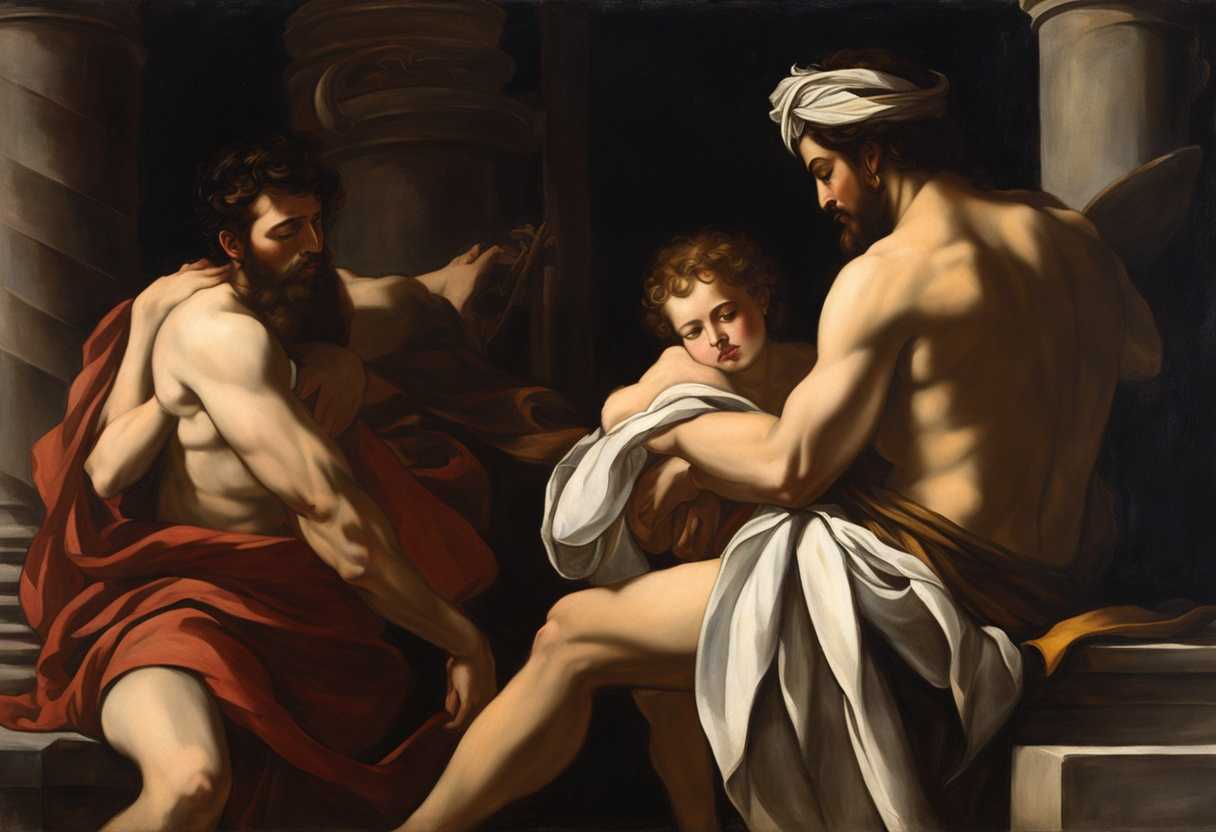 David-consults-Abiathar-seeking-solace-amidst-hostility-seeking-divine-guidance-and-reassurance_fysv