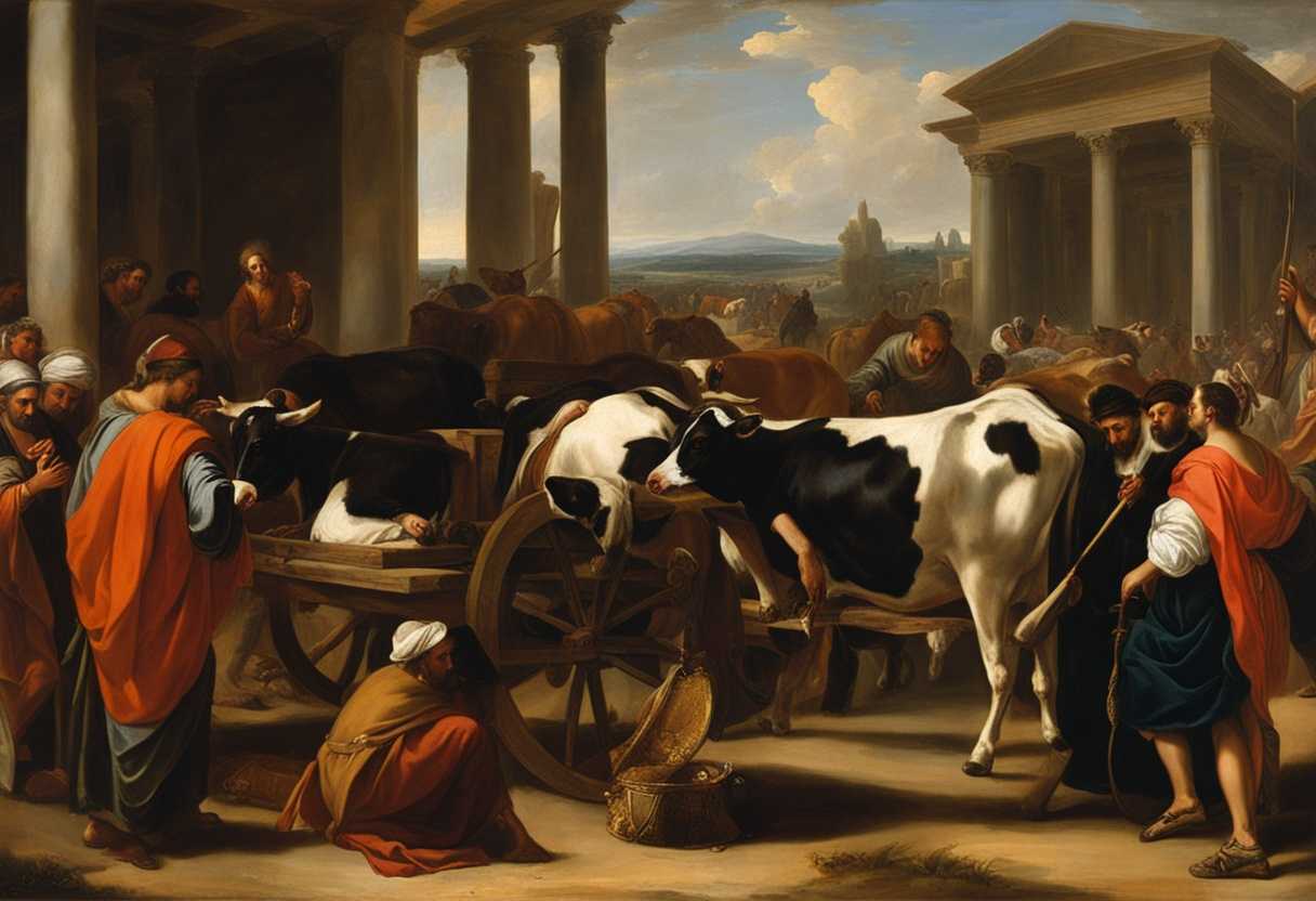Philistines-consult-priests-prepare-cart-with-cows-tumors-mice-for-religious-ritual_rnuy