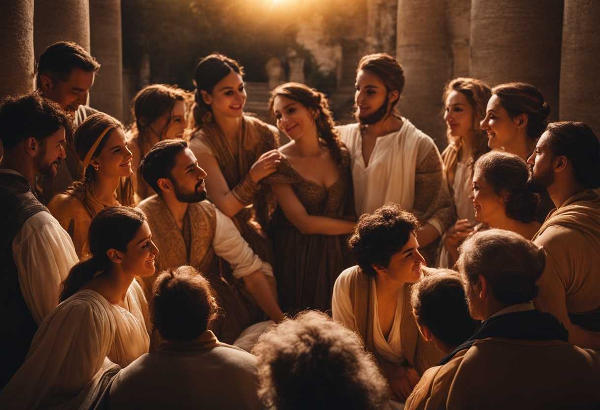 People-in-a-circle-at-sunset-showing-diverse-emotions-and-interactions-capturing-a-genuine-moment_btiv