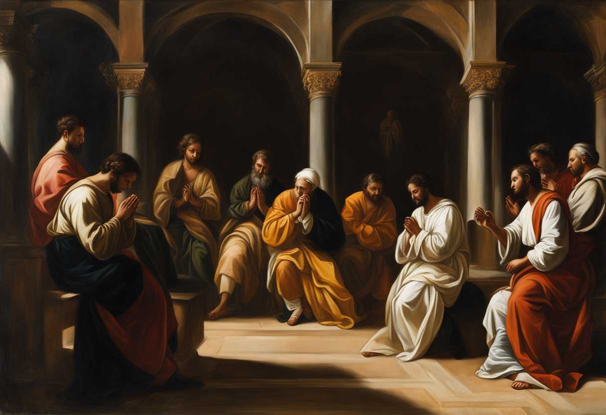 A-diverse-group-of-individuals-in-prayer-united-in-faith-and-hope-under-sunlight_foiw