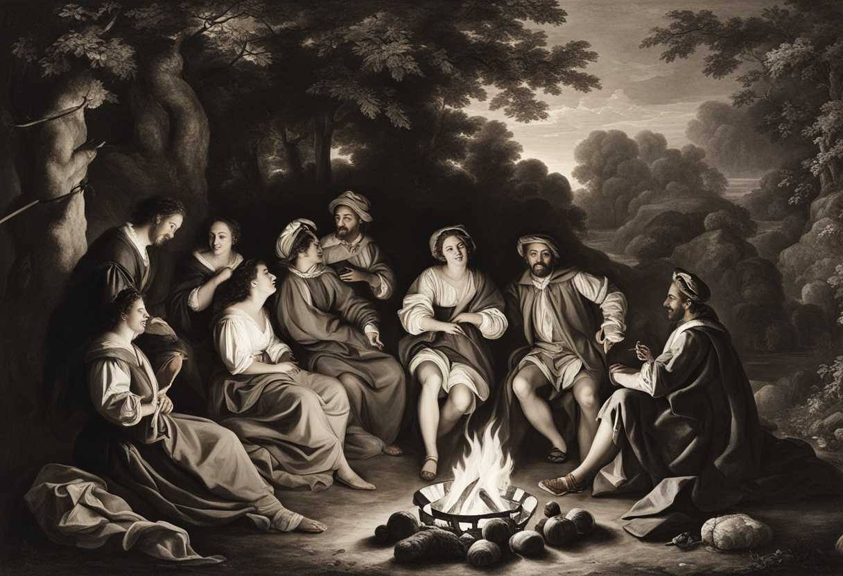 A-diverse-group-of-friends-sharing-stories-and-laughter-around-a-cozy-campfire_ntuk