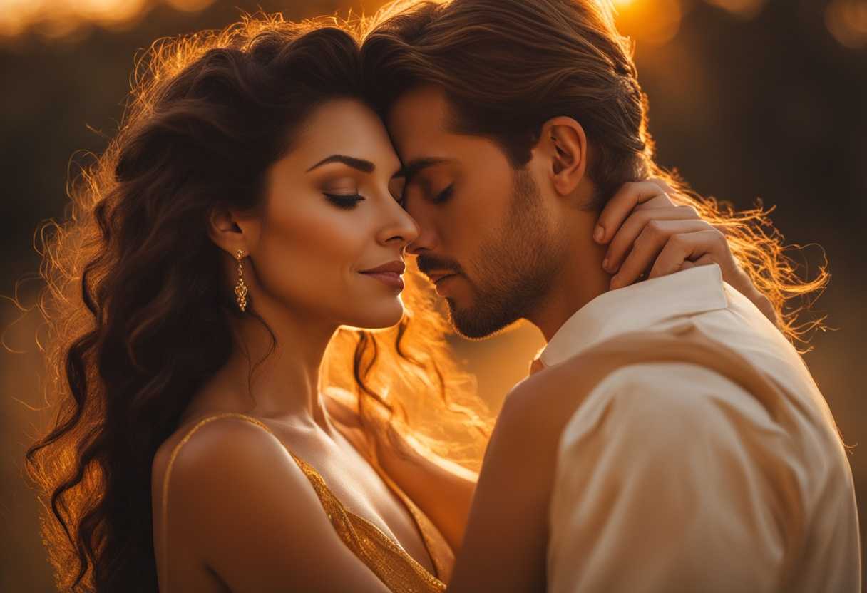 Couple-in-warm-embrace-bathed-in-golden-sunset-sharing-intimate-moment-of-love-and-connection_wdei