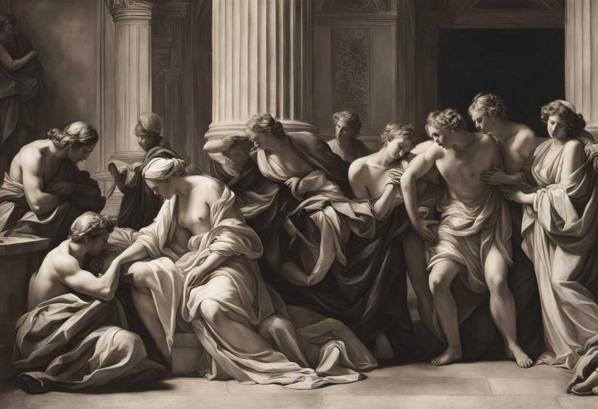 A-group-of-solemn-figures-bathed-in-soft-light-embodying-sacrifice-and-selflessness_gzzo
