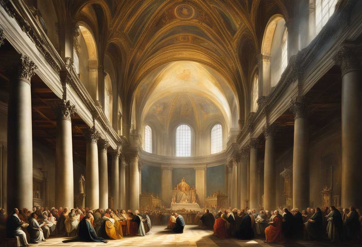 Congregation-in-grand-church-bathed-in-sunlight-united-in-prayer-and-devotion_ujwo
