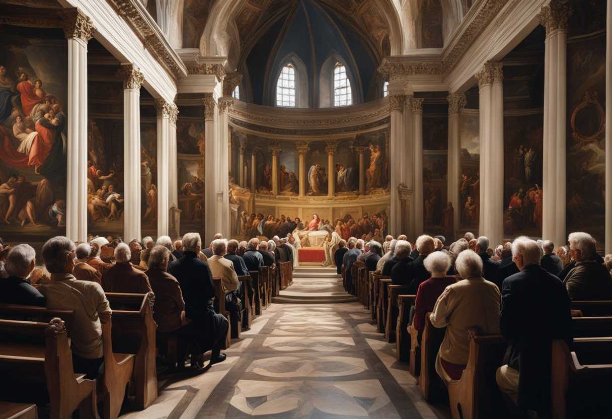 A-diverse-congregation-gathers-in-a-church-older-men-wise-younger-men-friendly-women-graceful-and_rxge