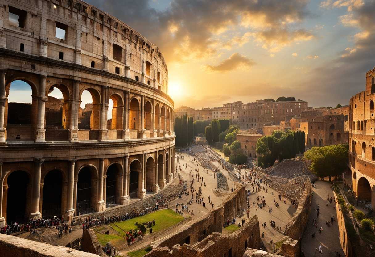 Vibrant-Rome-Colosseum-towering-over-diverse-crowds-blending-ancient-history-with-modern-vitality_oddb