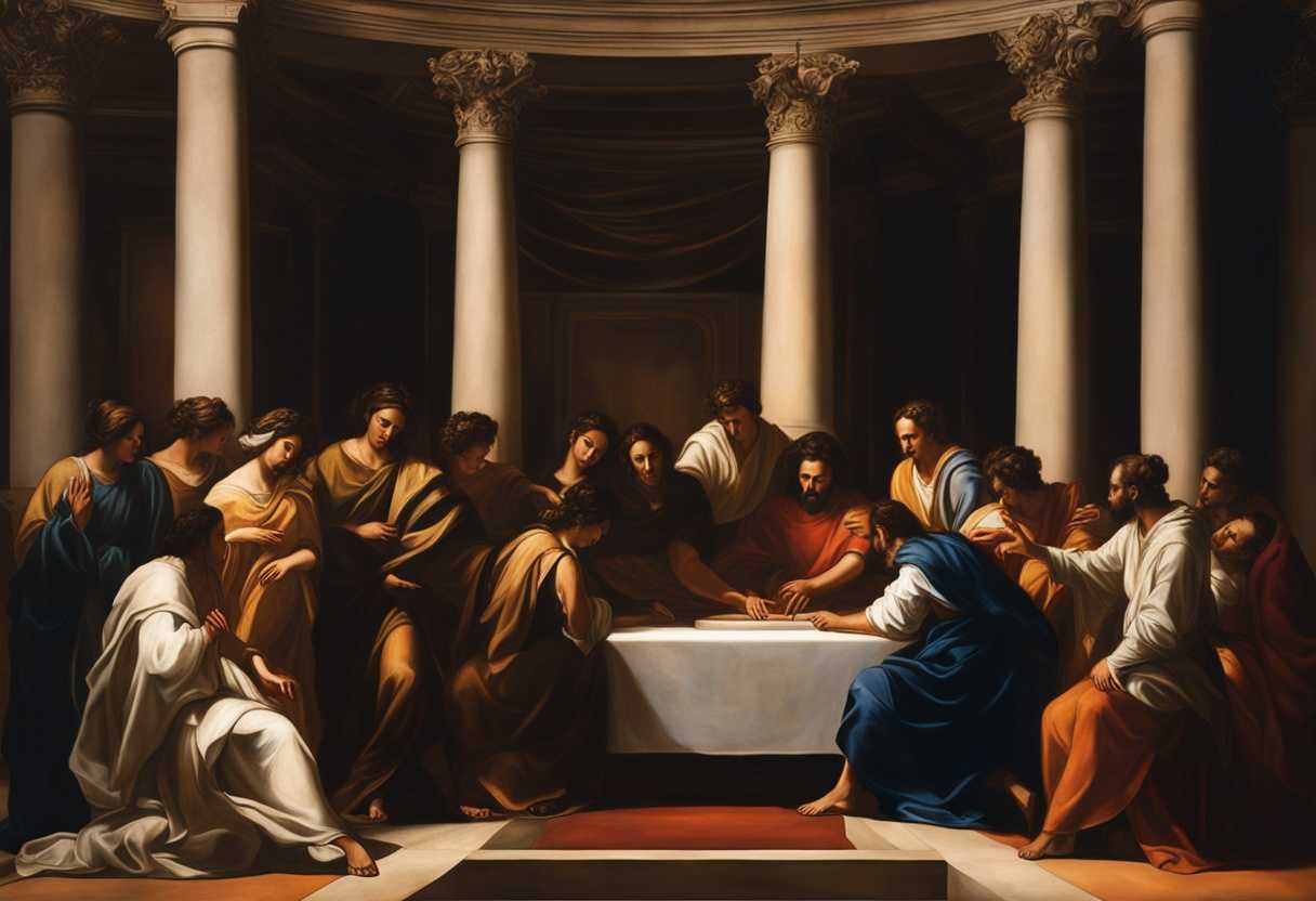 Diverse-group-surrounds-bronze-altar-united-in-faith-deep-shadows-solemn-lighting-spiritual-conn_rzwk