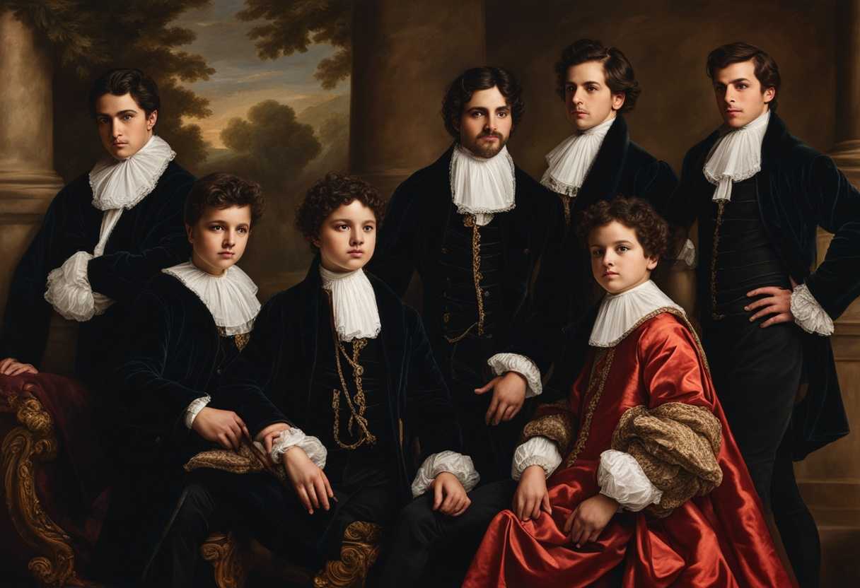 Regal-family-portrait-of-six-brothers-exuding-timeless-elegance-in-classic-composition_wjkw