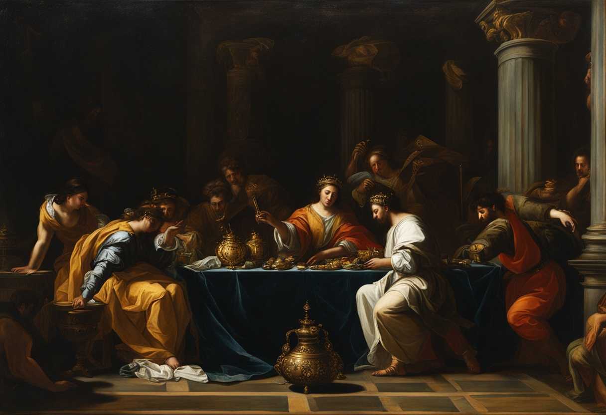 In-a-dimly-lit-chamber-King-Ahaz-clutches-glimmering-treasures-anxiety-and-betrayal-loom_hymf