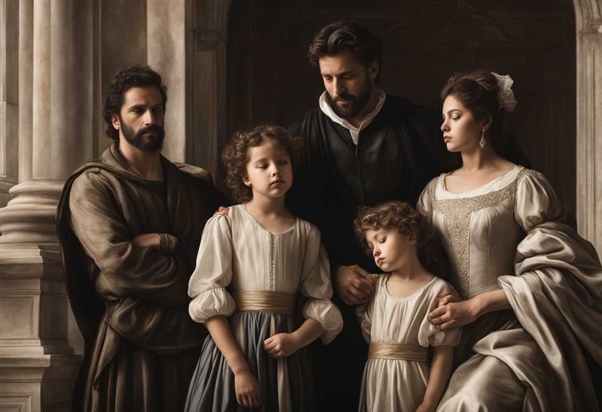 A-family-stands-united-in-grief-displaying-strength-and-determination-in-a-classic-timeless-scene_pkfl