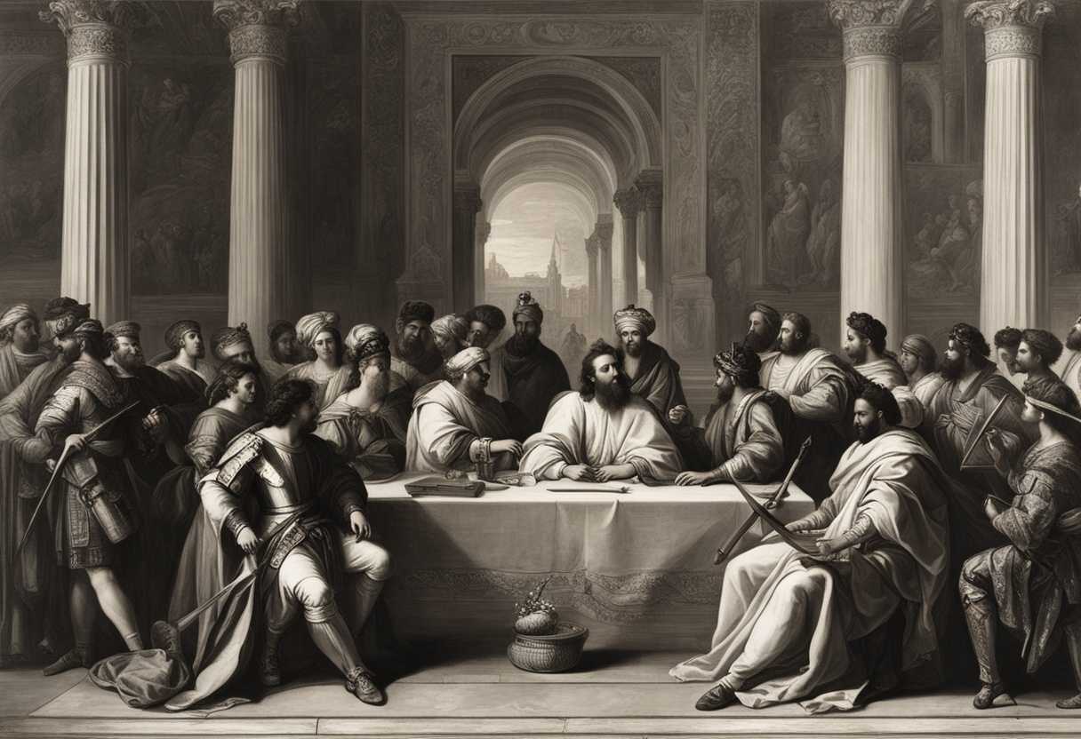 King-Josiah-of-Judah-meets-with-Neco-king-of-Egypt-surrounded-by-envoys-archers-and-singers_urbj