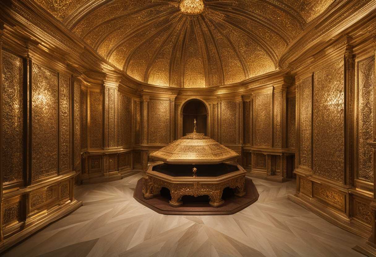 A-sacred-chamber-adorned-with-golden-nails-exuding-divine-aura-and-intricate-craftsmanship_ezae