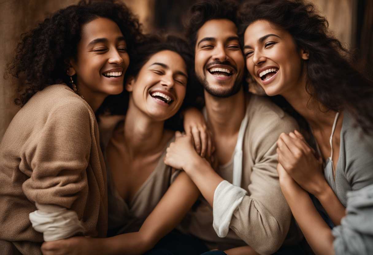 Close-knit-group-laughing-together-in-cozy-setting-wearing-casual-clothes-bathed-in-soft-light_zuwb