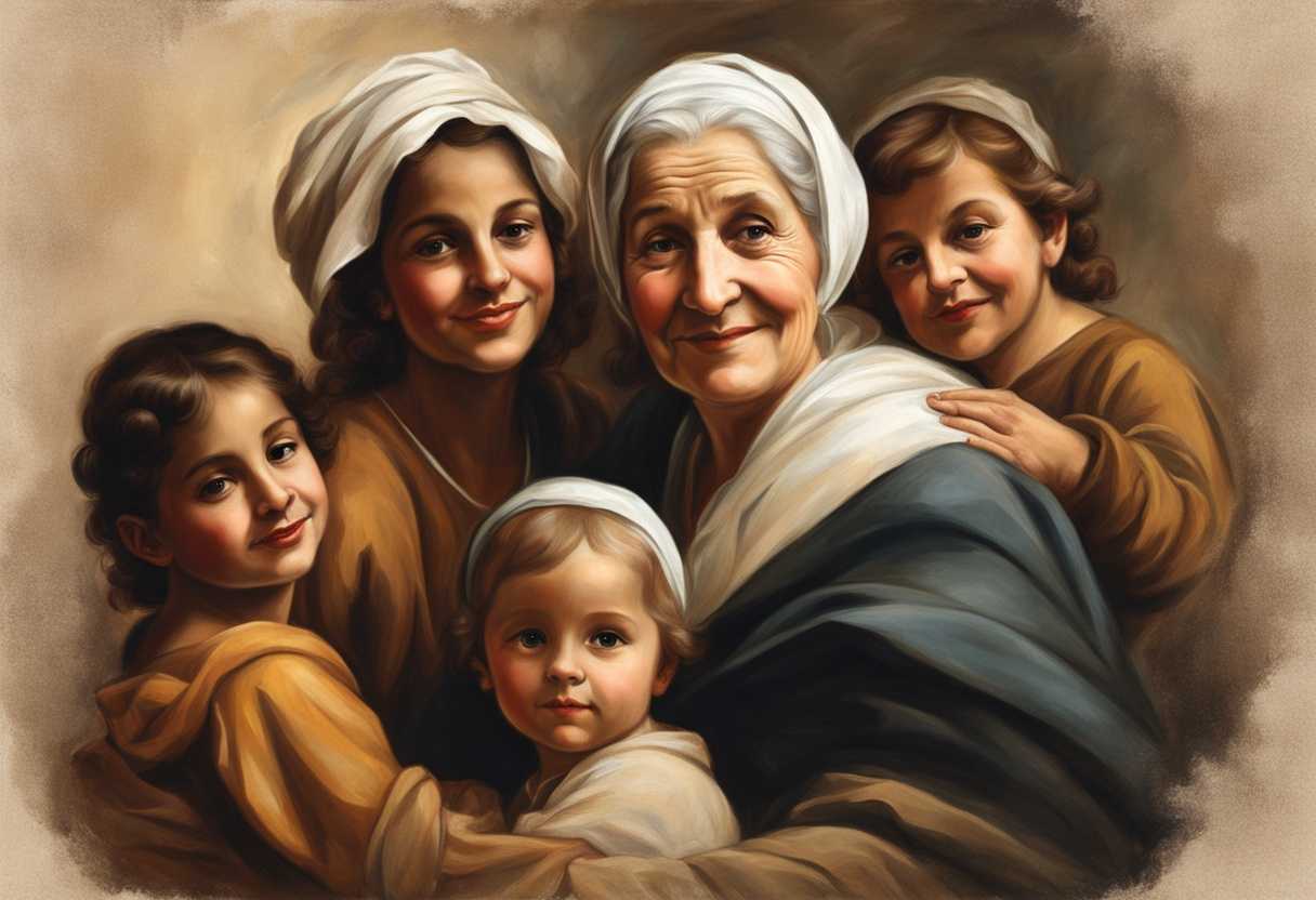 An-elderly-woman-surrounded-by-children-sharing-wisdom-and-love-with-a-warm-smile_fxsy