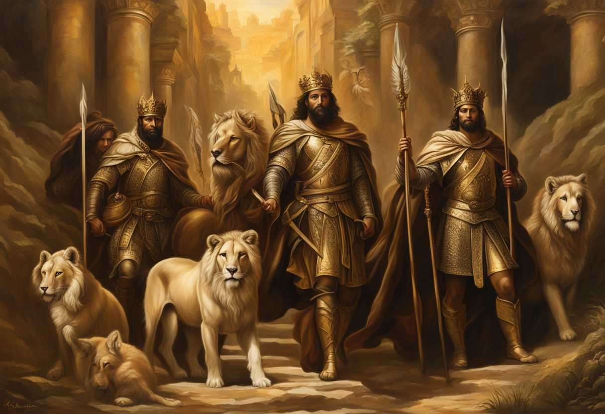 Tribe-of-Judah-stands-united-in-golden-light-embodying-resilience-strength-and-ancient-wisdom_ngbu
