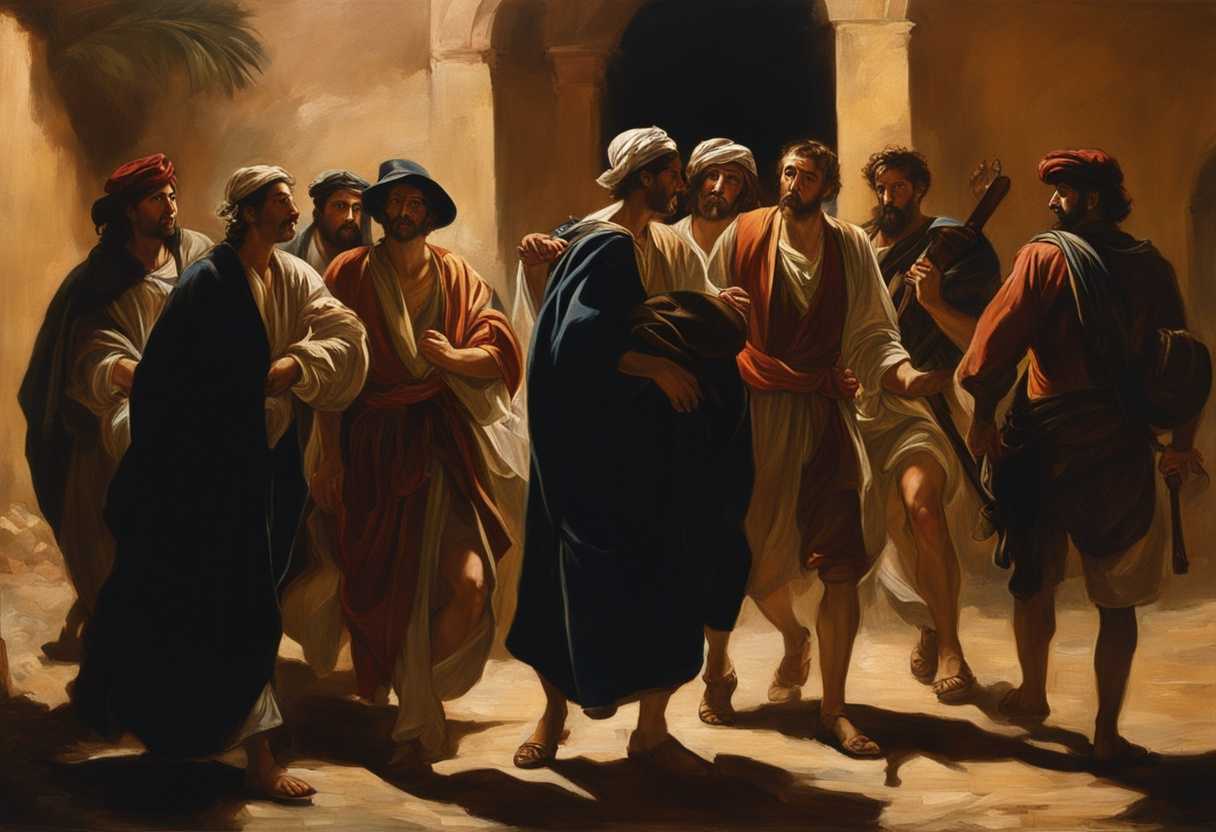 A-group-of-travelers-return-to-Jericho-faces-showing-a-mix-of-emotions-under-warm-intimate-lighti_funa