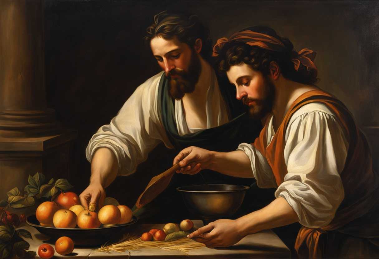 Elisha-directs-stew-preparation-fixes-mistake-with-flour-men-bring-bread-fulfilling-God's-word_dafh