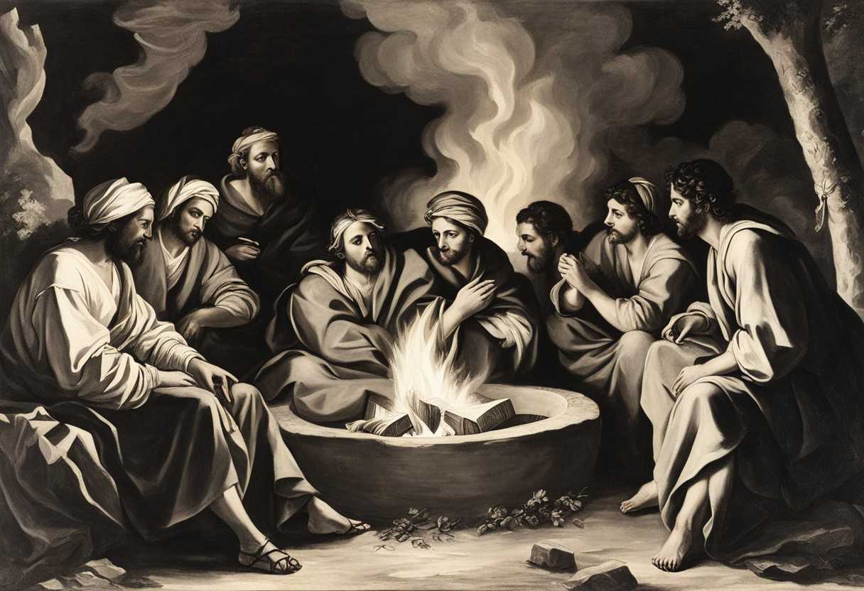 Elisha-and-his-disciples-gather-around-a-campfire-sharing-stories-and-supporting-each-other_pwcx