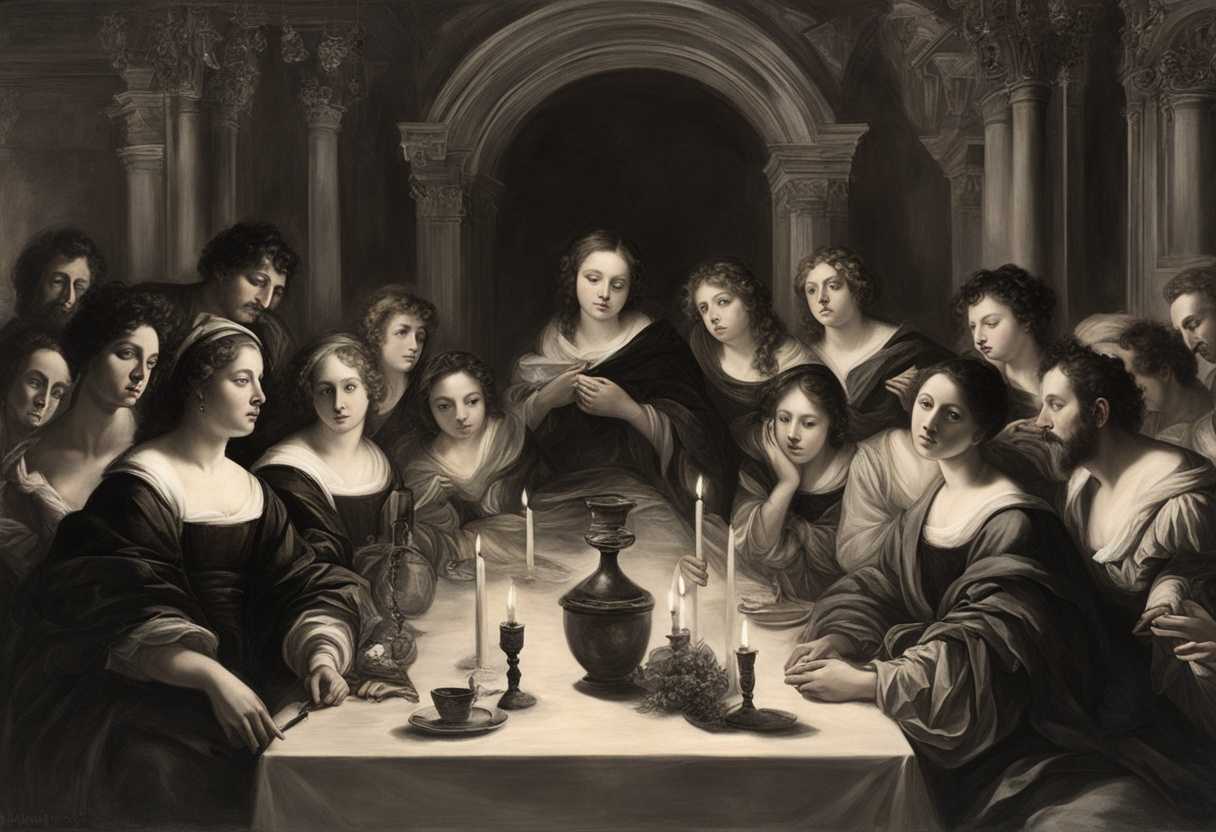 A-candlelit-gathering-solemn-faces-united-in-whispered-prayers-for-the-deceased_prpx