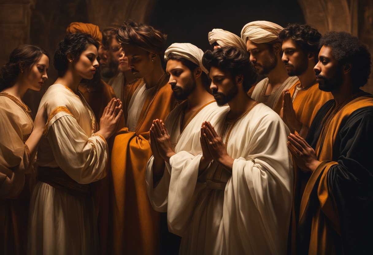 A-diverse-group-of-people-in-traditional-attire-standing-united-in-prayer-with-a-warm-glow_wopk