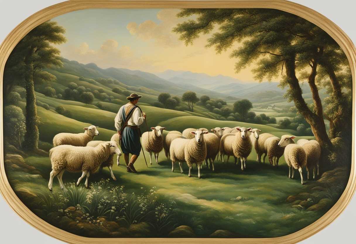 Shepherd-leads-sheep-through-lush-green-pasture-exuding-calm-authority-in-serene-harmonious-scene_qhtm