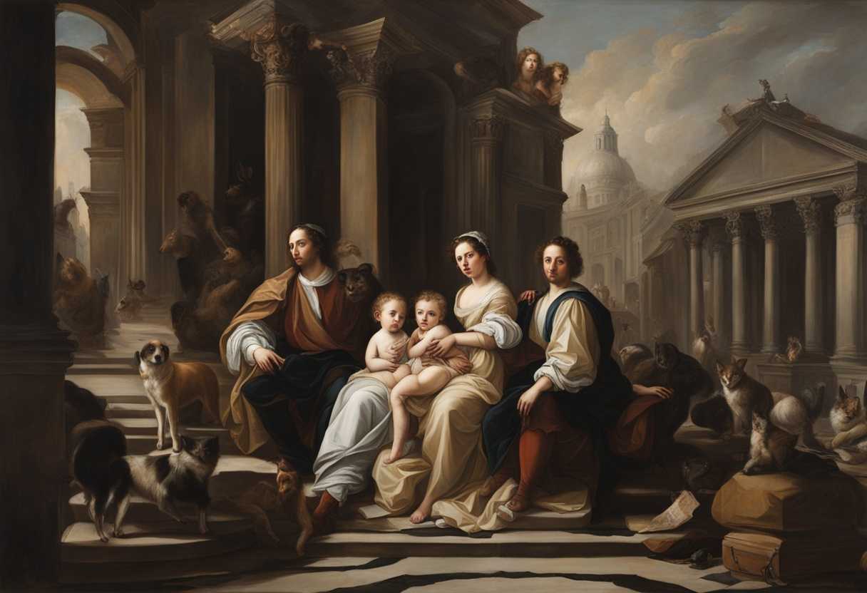 A-serene-family-portrait-amidst-a-chaotic-cityscape-capturing-inner-turmoil-and-external-calm_hmrw