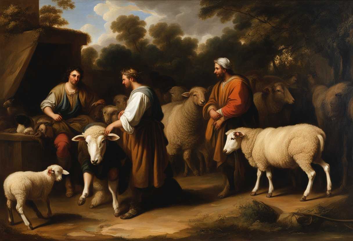 King-Absalom-confidently-oversees-sheepshearers-with-a-humble-request-surrounded-by-emotional-chara_vidt