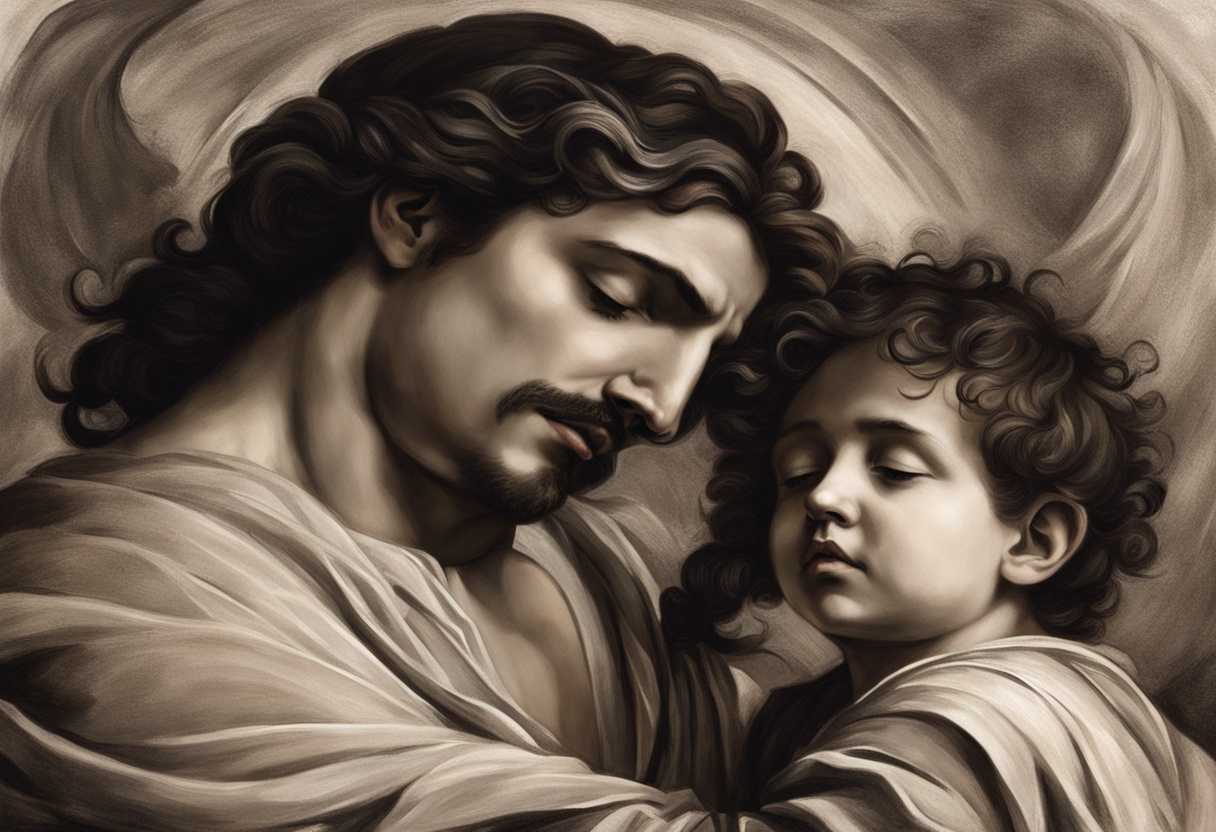 A-father-and-son-embrace-tears-flowing-hearts-heavy-with-unspoken-words_kfqw