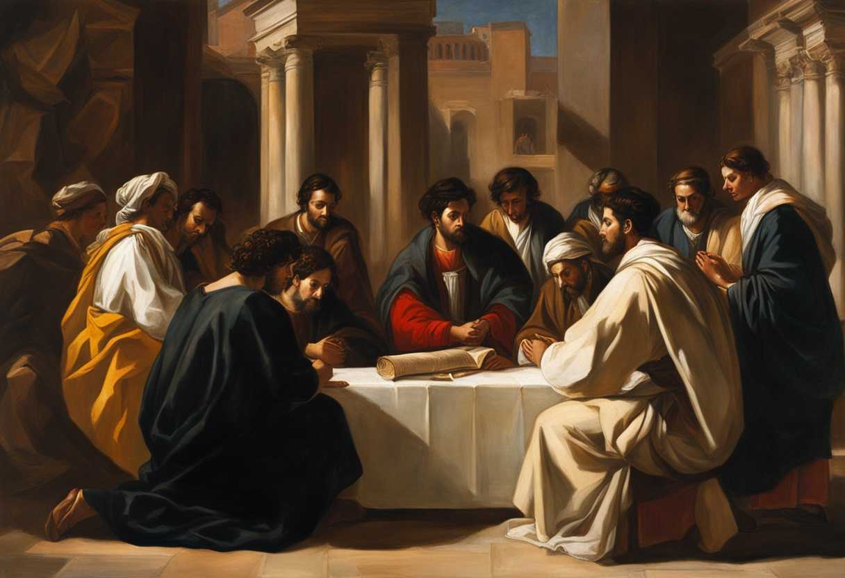 People-in-Judah-gather-in-a-circle-discussing-under-warm-sunlight-wearing-traditional-clothing-su_bcbm