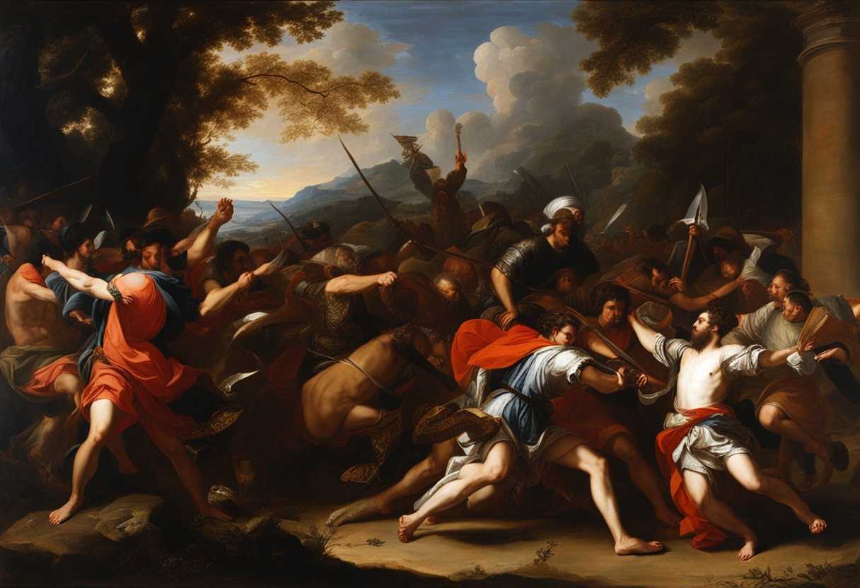 David-and-his-loyal-warriors-bravely-face-Ishbi-benob-and-Abishai-in-fierce-combat_oxyd