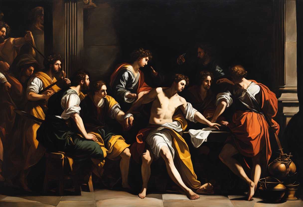 David-and-messengers-in-a-dimly-lit-chamber-experiencing-a-mix-of-emotions-and-tension_gczm