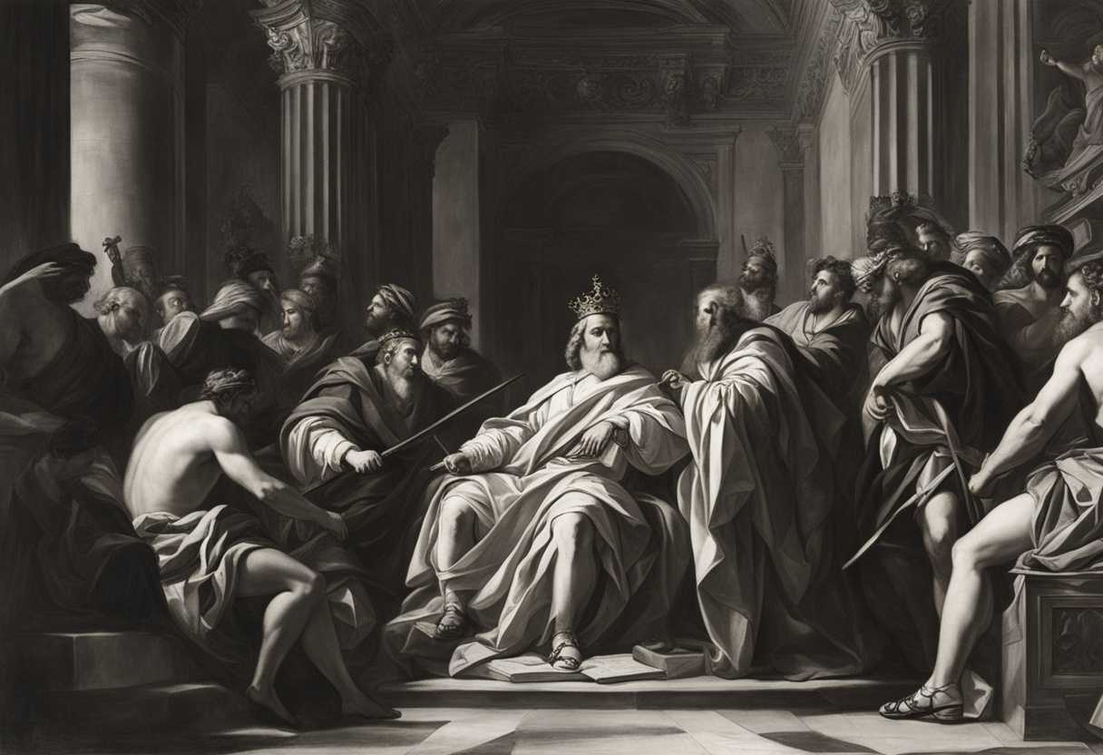 Saul-crowned-king-exuding-regal-authority-in-intense-timeless-exchange-of-words_ejlk
