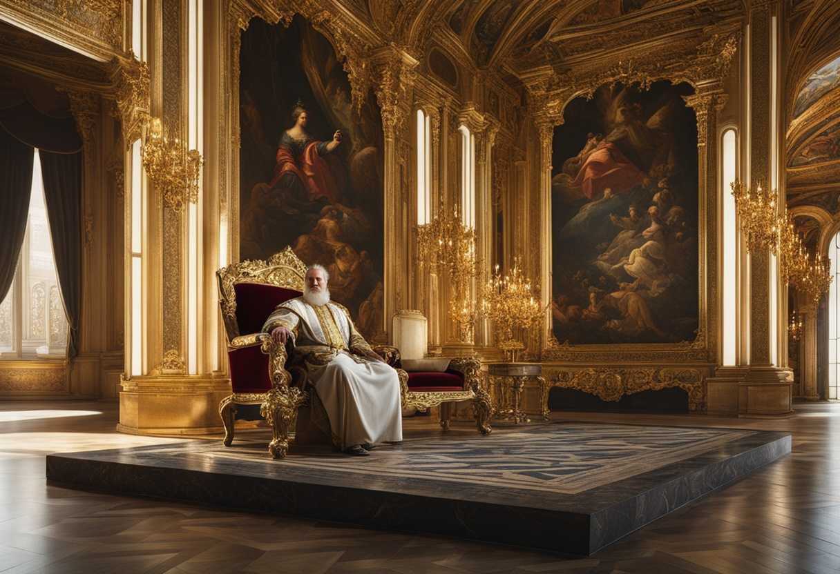 A-king-sits-on-a-golden-throne-in-a-sunlit-palace-radiating-regal-power-and-opulence_zltx
