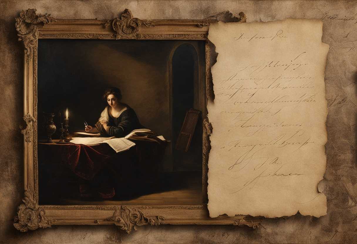 A-dimly-lit-room-with-a-handwritten-letter-on-textured-paper-signed-with-flowing-ink_tgib