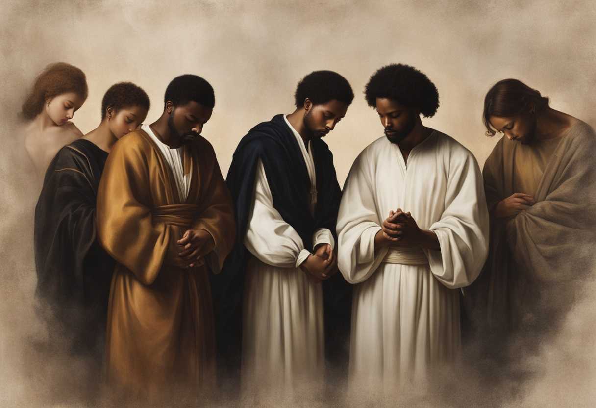 A-diverse-group-of-individuals-eyes-closed-in-prayer-bathed-in-soft-light-united-in-faith-and-dev_gxbc