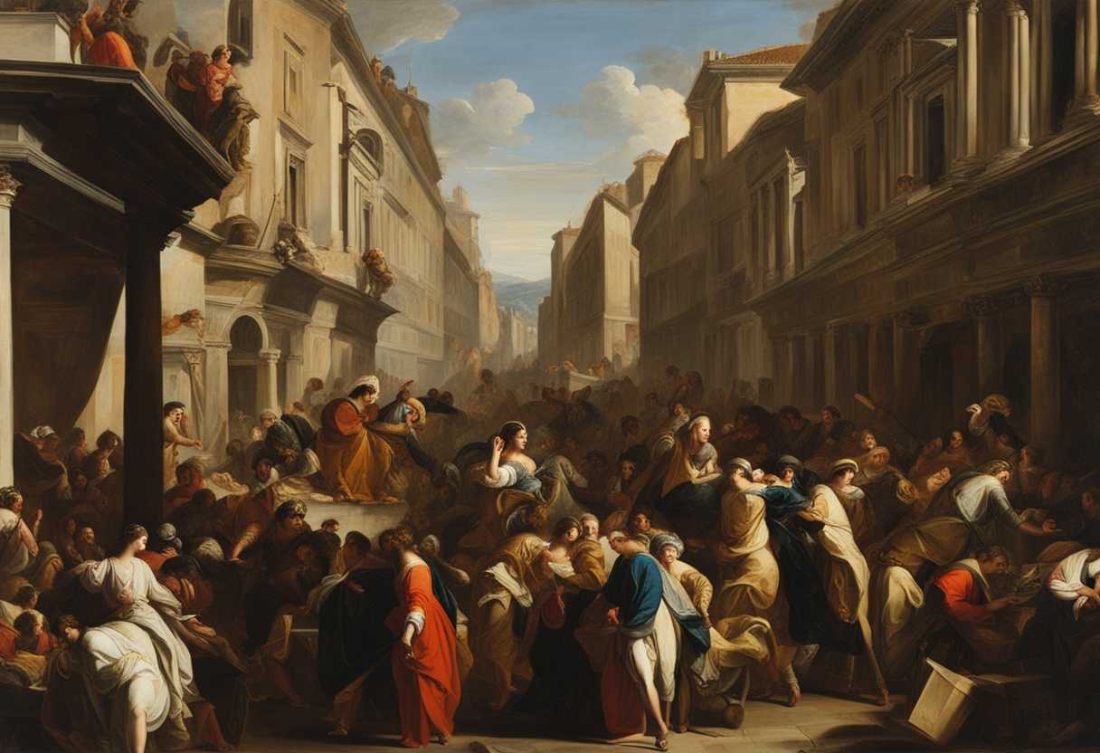 A-crowded-city-street-bustling-with-people-consumed-by-materialism-and-superficiality-lacking-true-_cqyk