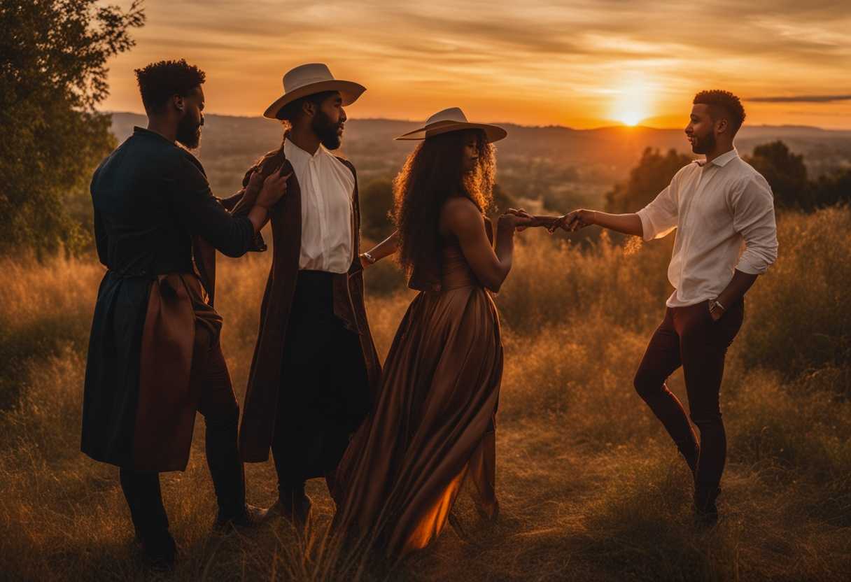 A-diverse-group-of-friends-sharing-a-moment-of-genuine-connection-at-sunset_lgqs
