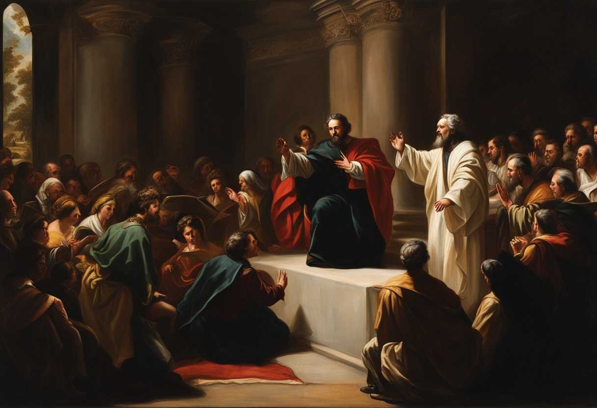 Passionate-preacher-captivates-congregation-with-emotional-sermon-under-dramatic-lighting-fostering_kmrn
