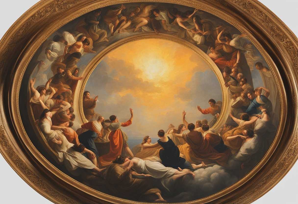 People-in-a-circle-at-sunset-eyes-closed-hands-clasped-radiating-peace-and-unity_lckj