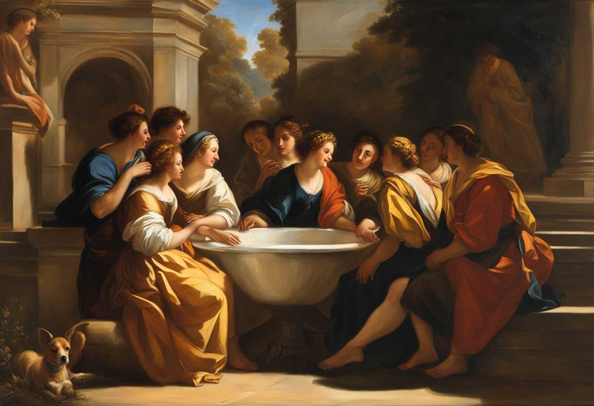 A-circle-of-friends-engrossed-in-conversation-bathed-in-sunlight-sharing-laughter-and-stories_uokg
