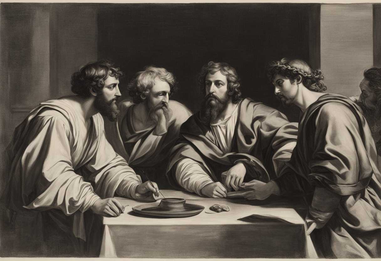 Paul-Barnabas-John-Mark-and-Silas-in-heated-debate-tension-palpable-Paul-chooses-Silas_qbsw