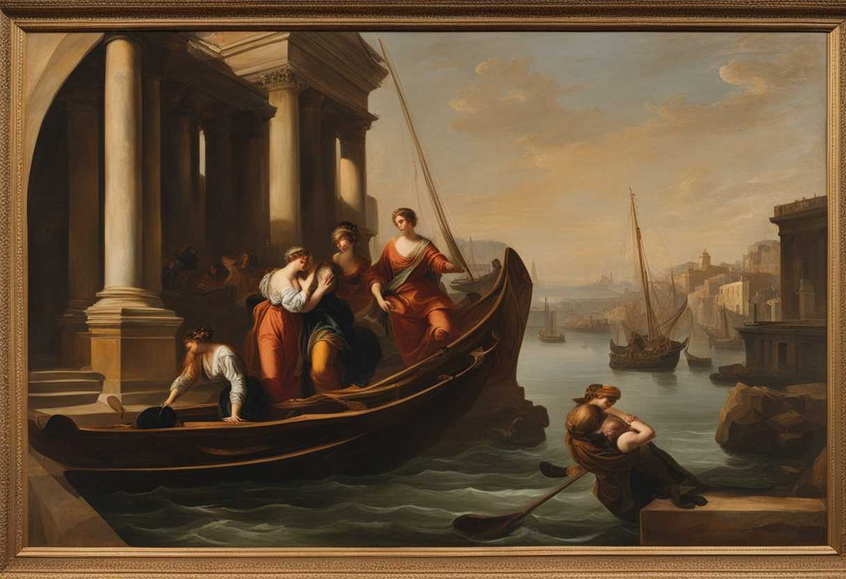 Priscilla-Aquila-and-Paul-embrace-at-the-port-ship-awaiting-departure-bittersweet-farewell_wded