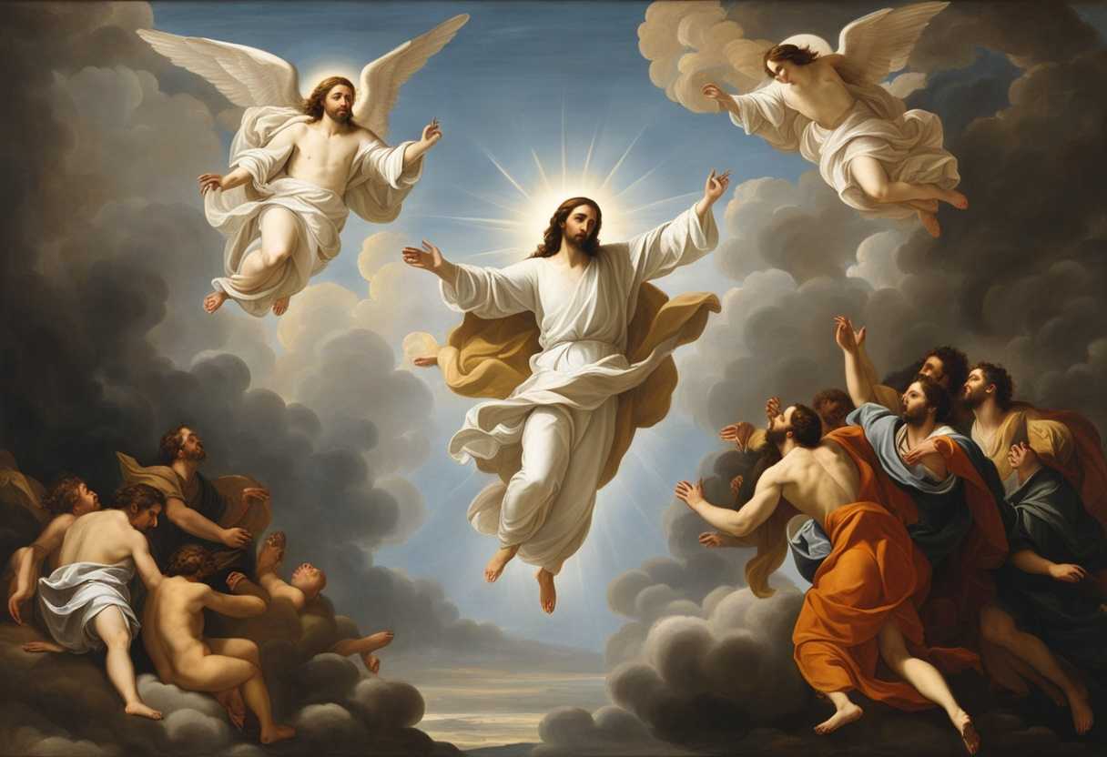 Jesus-ascends-to-heaven-disciples-in-awe-two-figures-in-white-ethereal-and-mystical_cksf