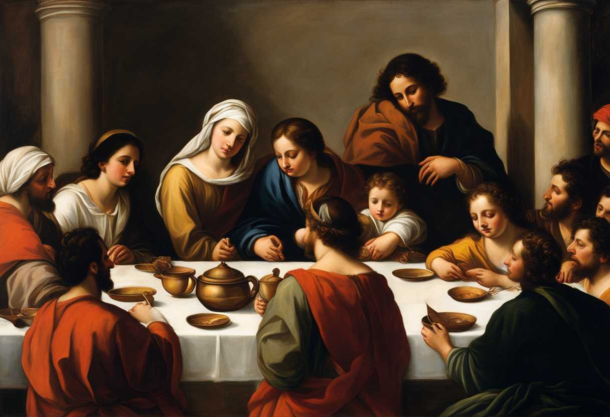 Disciples-warmly-embrace-Mnason-exuding-wisdom-and-kindness-in-a-timeless-heartwarming-gathering_xpap